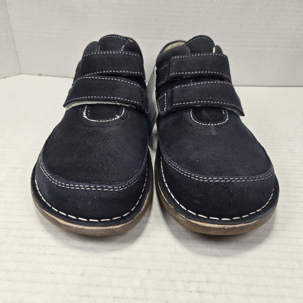 Birkenstock Unisex Tyler Oxford Velcro Closure Blue Suede Shoes EU 39 US W8 M6 - Picture 5 of 12